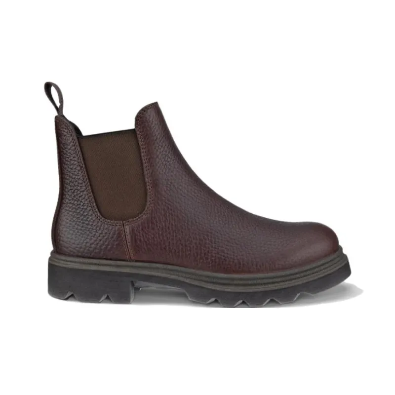 Ecco Grainer Short Chelsea Boots Women's Red Brown-1