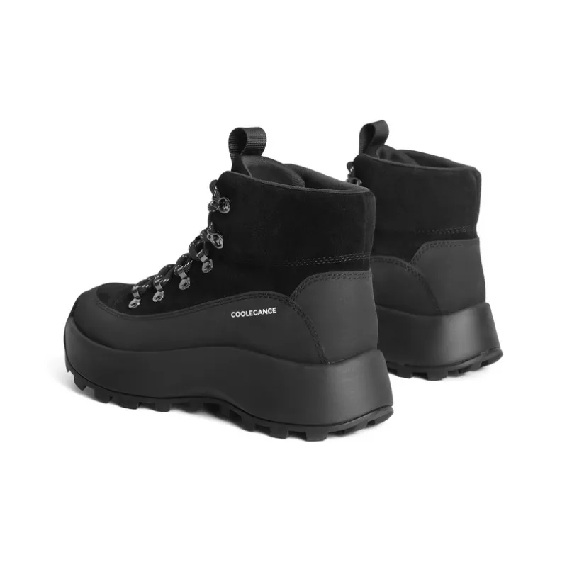 BELLE Ankle Boots 4.5CM Women's Black Apricot Coffee-3