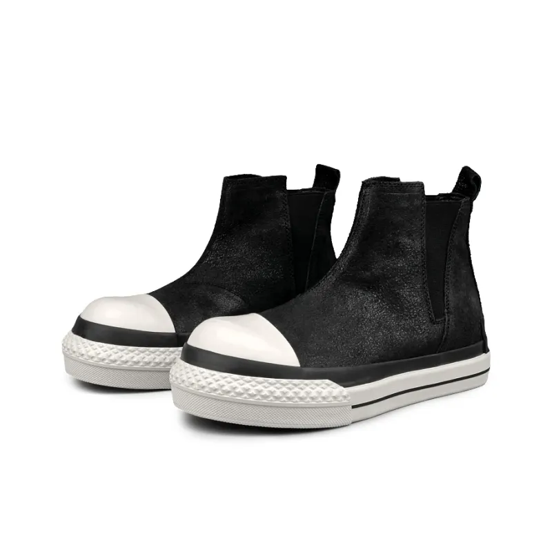 LOHAN·SIR Short Chelsea Boots Men's Black-1