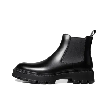 THOM WILLS Short Chelsea Boots Men's Black