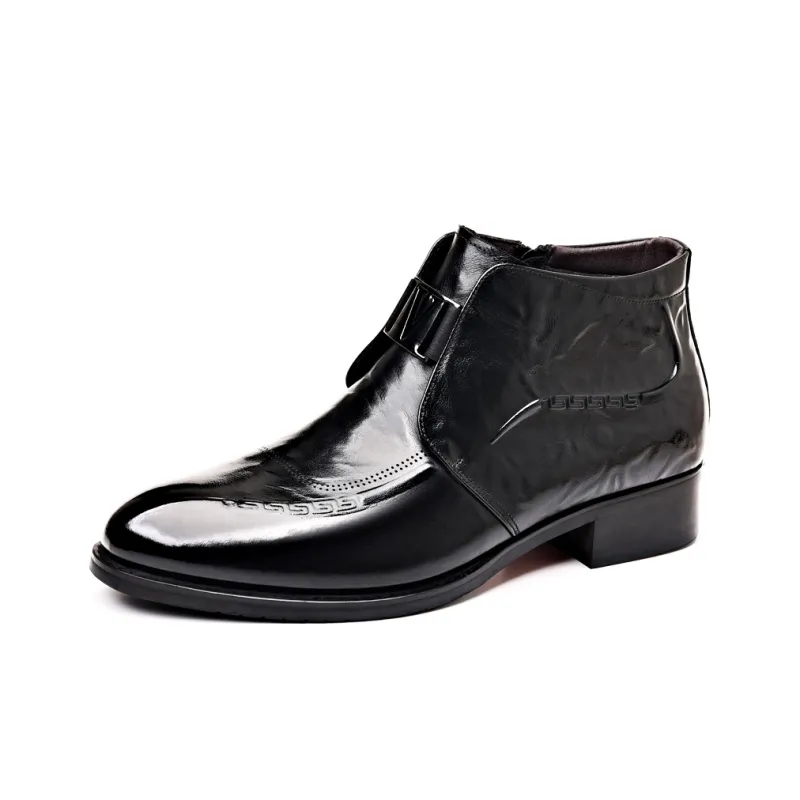 YEDANI Ankle Boots Men Black-1