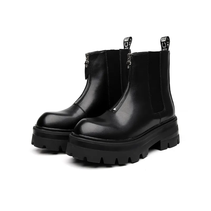 SHUPATE Short Chelsea Boots Men's Black-2