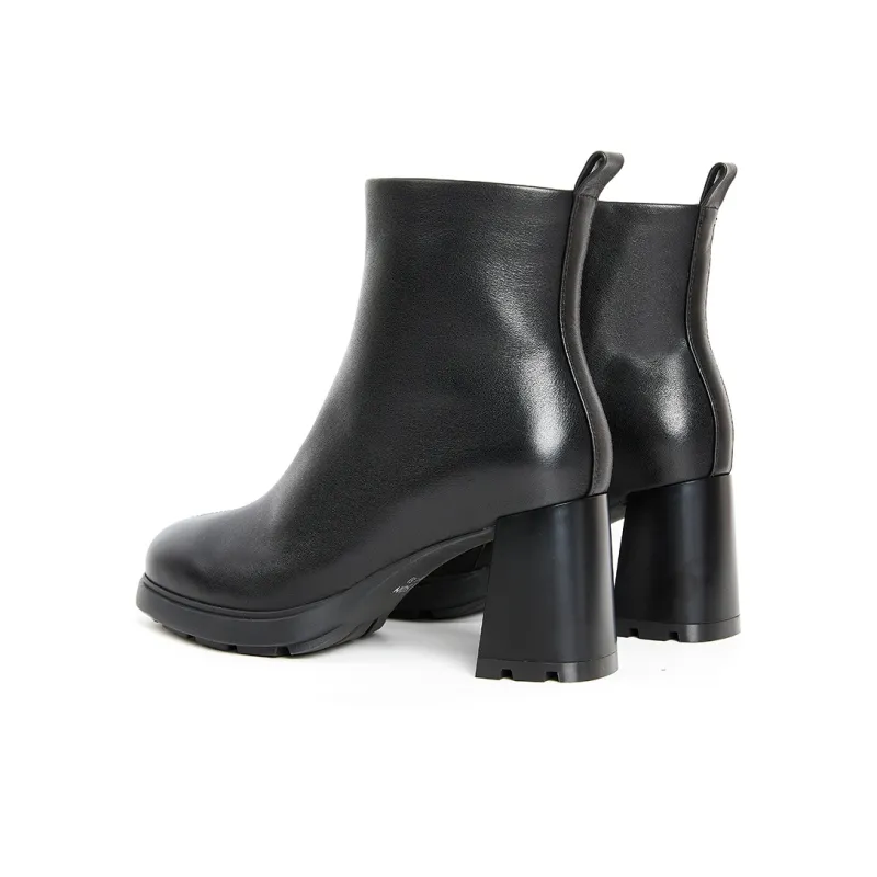 PT'SON Ankle Boots Women's Black, Dark Brown-14