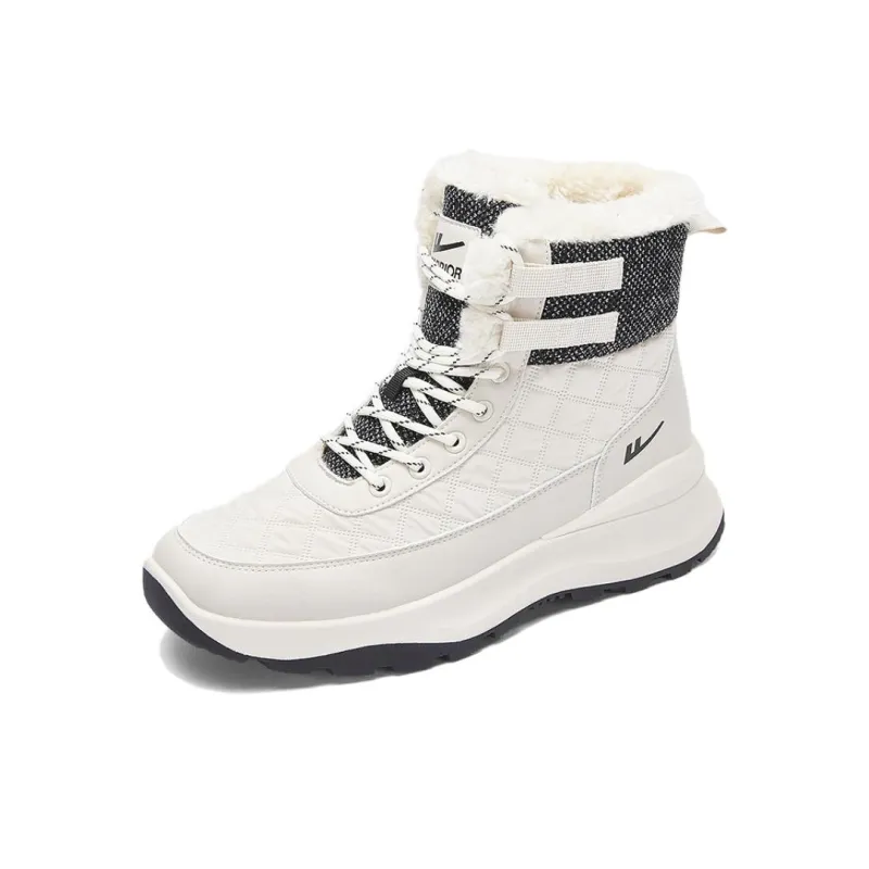 Warrior Short Mid Calf Snow Boots Men's Beige-2