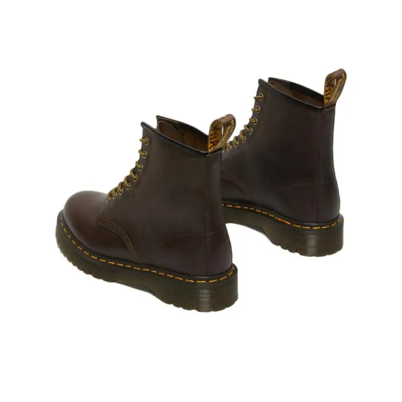 Dr.Martens 1460 Bex Crazy Horse Leather Lace Up Boots 'Dark Brown'-3