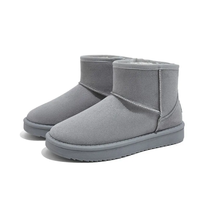 RENBEN Warm Slip-Resistant Short Snow Boots Women's Gray-2
