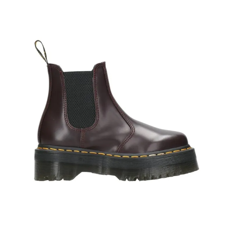 Dr.Martens Short Chelsea Boots Women's Burgundy-1