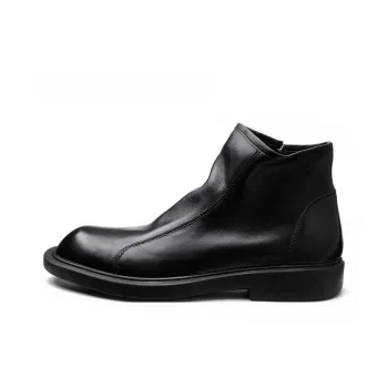 LEYGMENLG Ankle Boots Men Black/Coffee/Yellow Brown/Silver