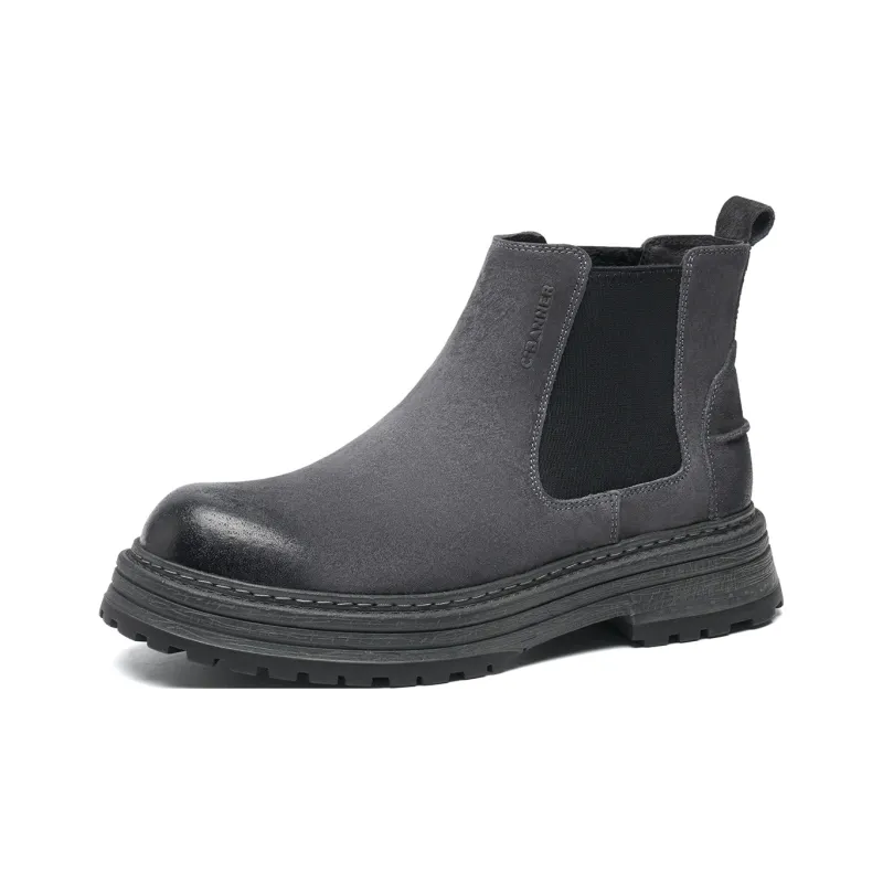 C°BANNER Short Chelsea Boots Men's Black-1