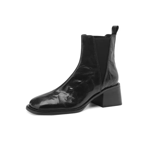 XIAOAJUE Short Chelsea Boots 5.5cm Women's