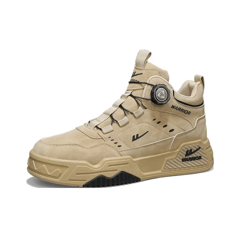 WARRIOR Martin Boots Men Black/Khaki/Beige Brown-8
