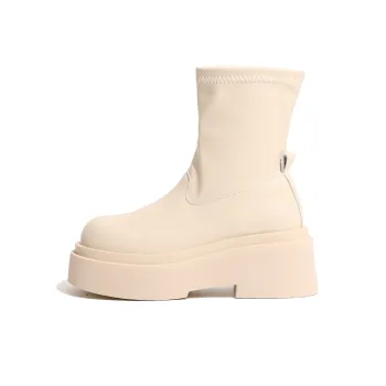 Moon Veil Ankle Boots Women's Black/Beige