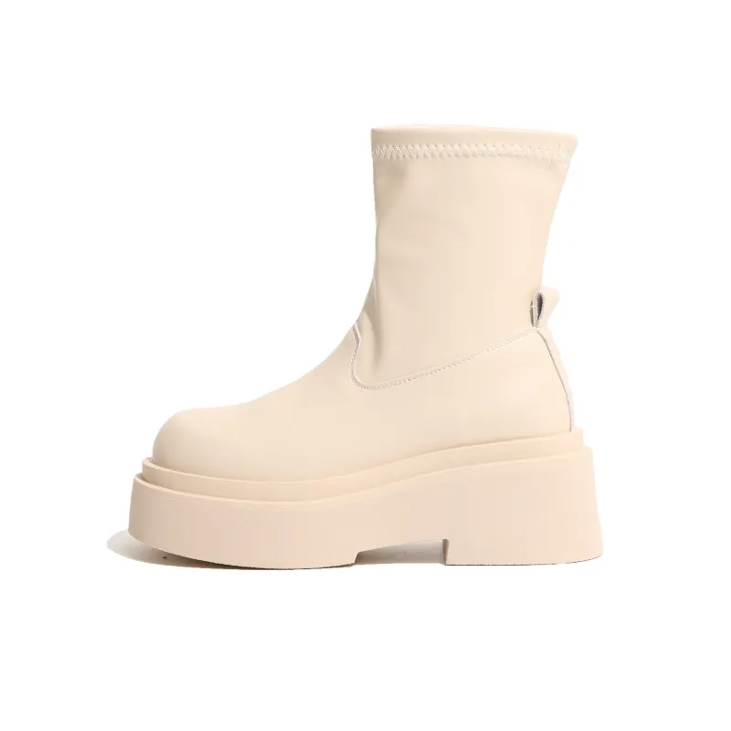 Moon Veil Ankle Boots Women's Black/Beige-0