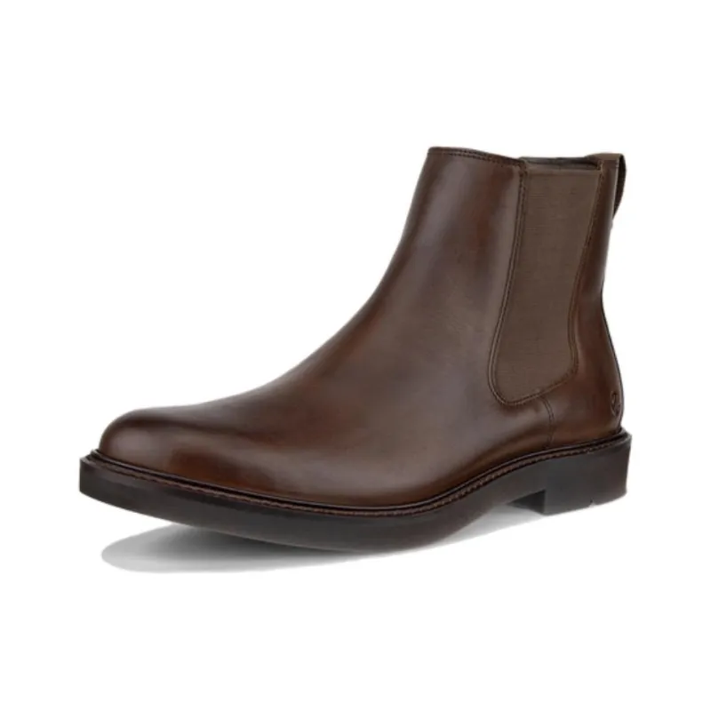 Ecco Short Chelsea Boots Men's Brown-1