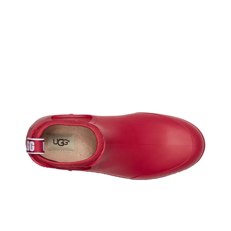 UGG Chevonne Short Chelsea Boots Women's Red-3