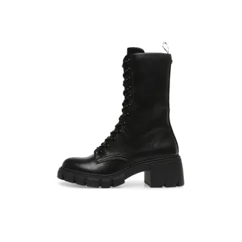 STEVE MADDEN Martin Boots Women's Black/Burgundy