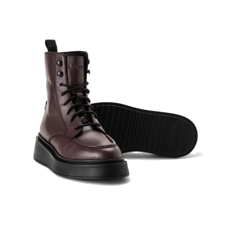 Levi’s LUNA Short Martin Boot Women's Red-4