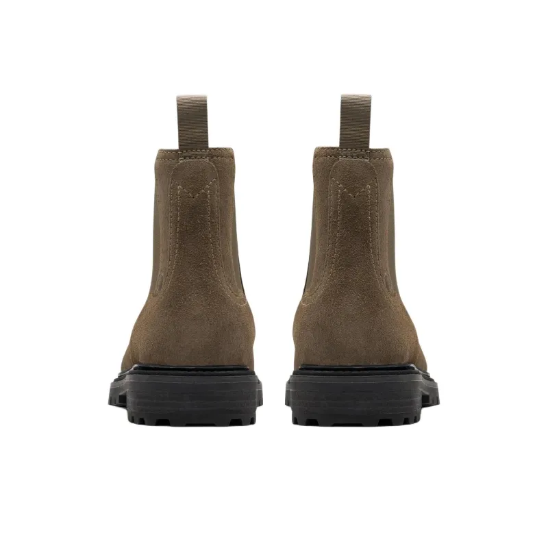 Clarks Short Chelsea Boots Men's Gray-4