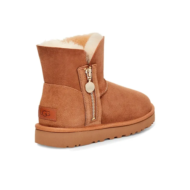 UGG Bailey Zip Mini Boot Chestnut Women's-3