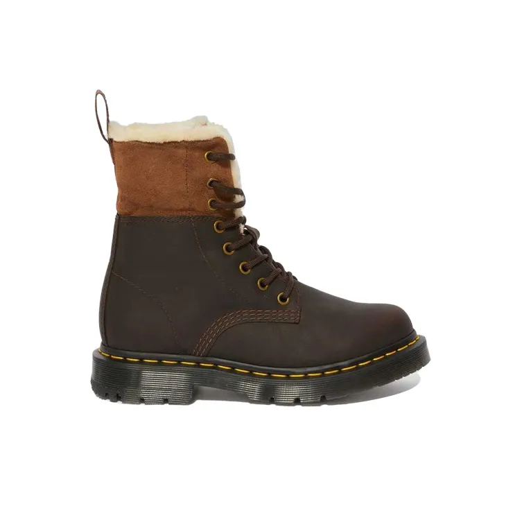 Dr.Martens 1460 Wintergrip Brown Women's-1