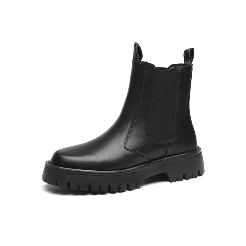 Bellum Han Short Chelsea Boots Men's Black-2