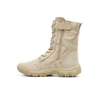 Hungo Cushioned Wear-Resistant Breathable Knee-High Outdoor Boots Unisex Brown