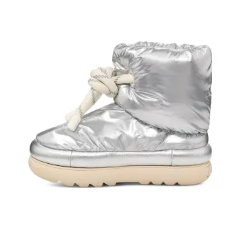 UGG Classic Maxi Short Boot Metallic Silver Women's