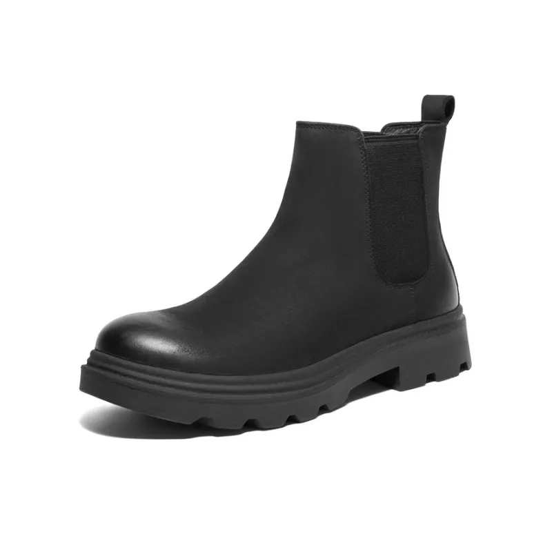 BELLE Chelsea Boots Men Black, Khaki-7