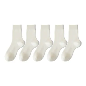 YINSHILIANGPIN Mid Calf Socks Women's 5 Pack