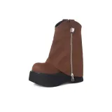 Red Brown Unlined