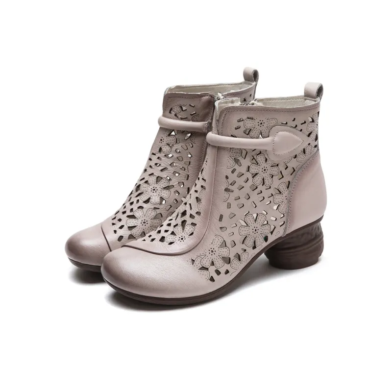 Jay Ankle Boots Women's Brown/Beige/Black-6