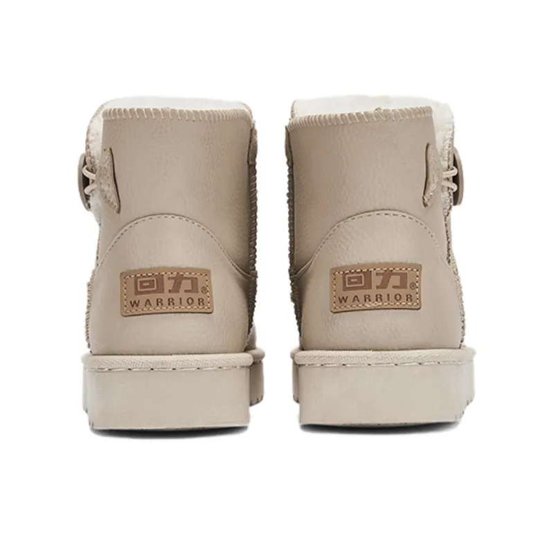 Warrior Warm And Wear Resistant Short Snow Boots Women's Camel-4