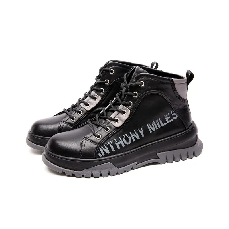 Anthony Miles Outdoor Boots Men Black & Gray-1