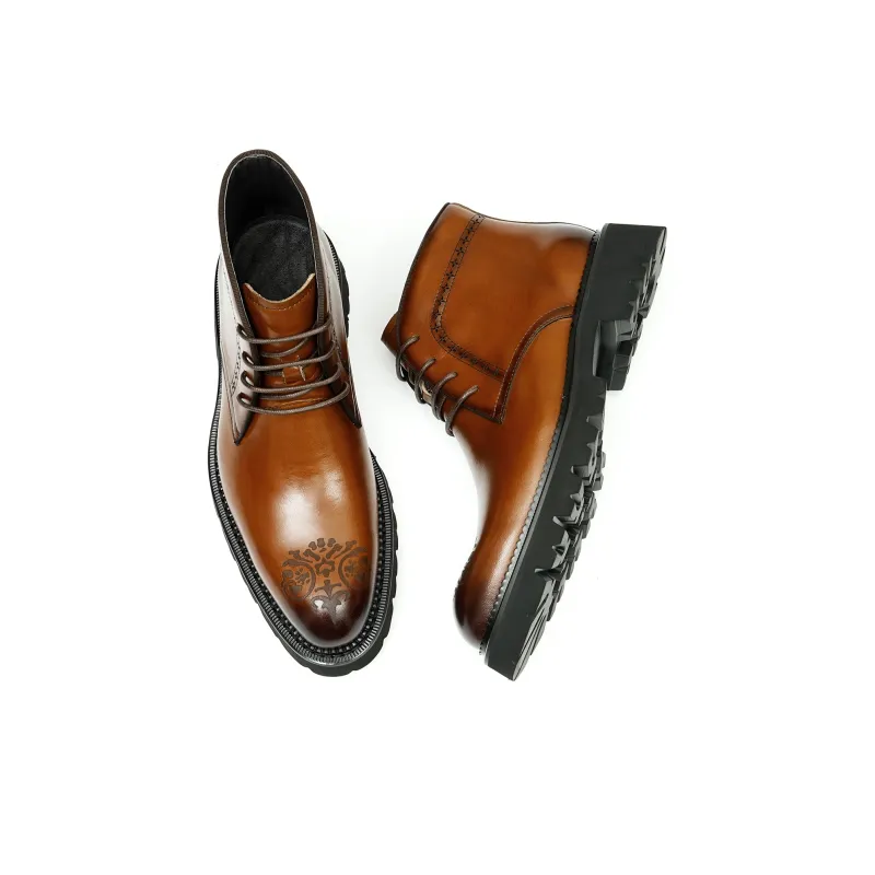 ASTON M.JAZZ Ankle Boots Men Black/Brown-5