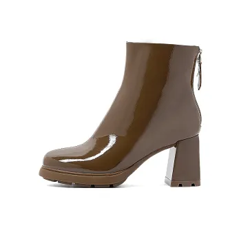 COMELY Ankle Boots Women's Black/Coffee