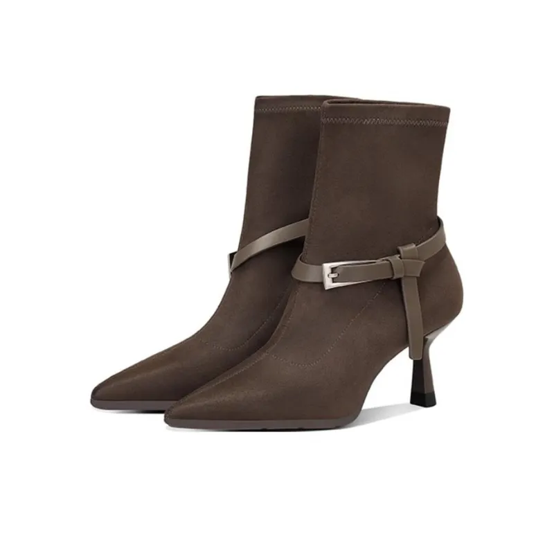 JESSICA SOPHIA Slim Boots Ankle Boots 6cm Women's-3