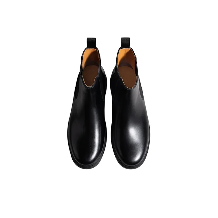 THOM WILLS Short Chelsea Boots Men's Black-2
