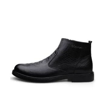 Wen Nai Ankle Boots Men's Black