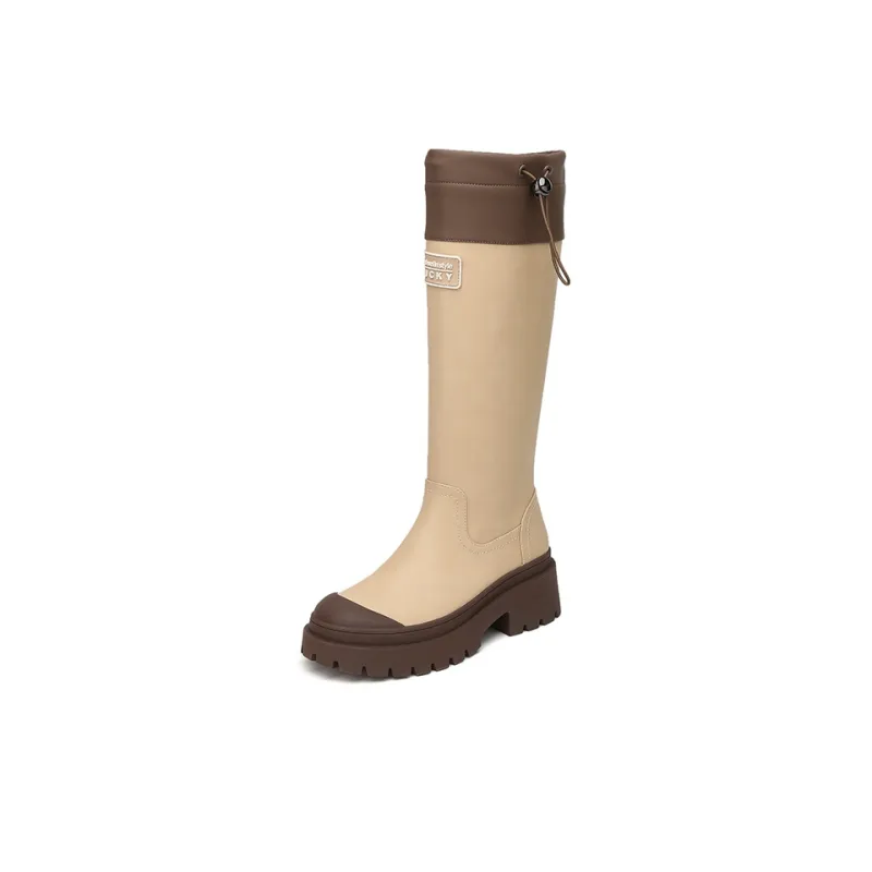 Jin Baichuan Knee-high Boots 5cm Women's-1