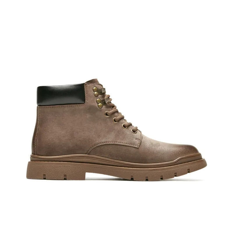VICKI BROWN Jeans Abrasion Resistant Slip Resistant Ankle Length Outdoor Boots Men's Khaki-1