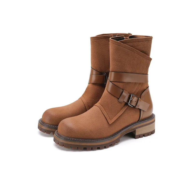 SAFIYA Ankle Boots Women's Black/Brown-7