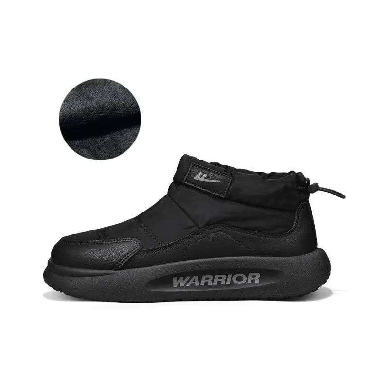 Warrior Thermal Cushioning Height Increase Short Snow Boots Men's Black-1