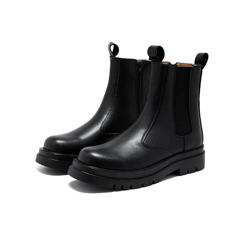Cachiotti KAQIAODI Knee High Chelsea Boots Men's Black-1