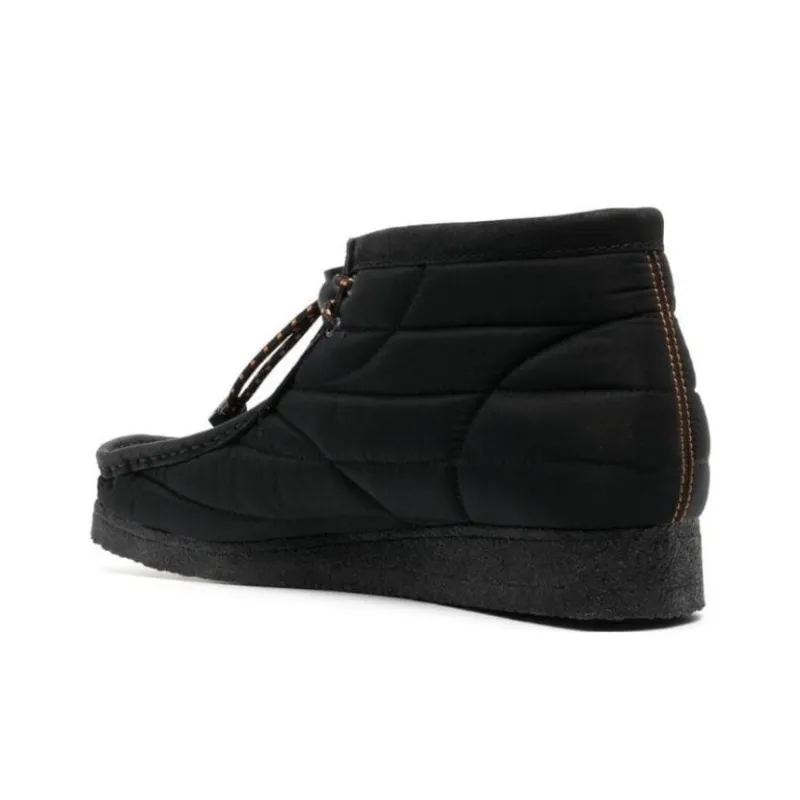 Clarks Originals Wallabee Boot Black Quilted-2