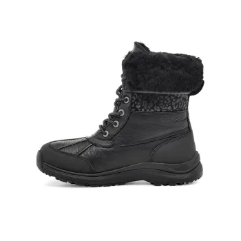 UGG Adirondack Iii Snow Leopard Snow Boots Black Women's