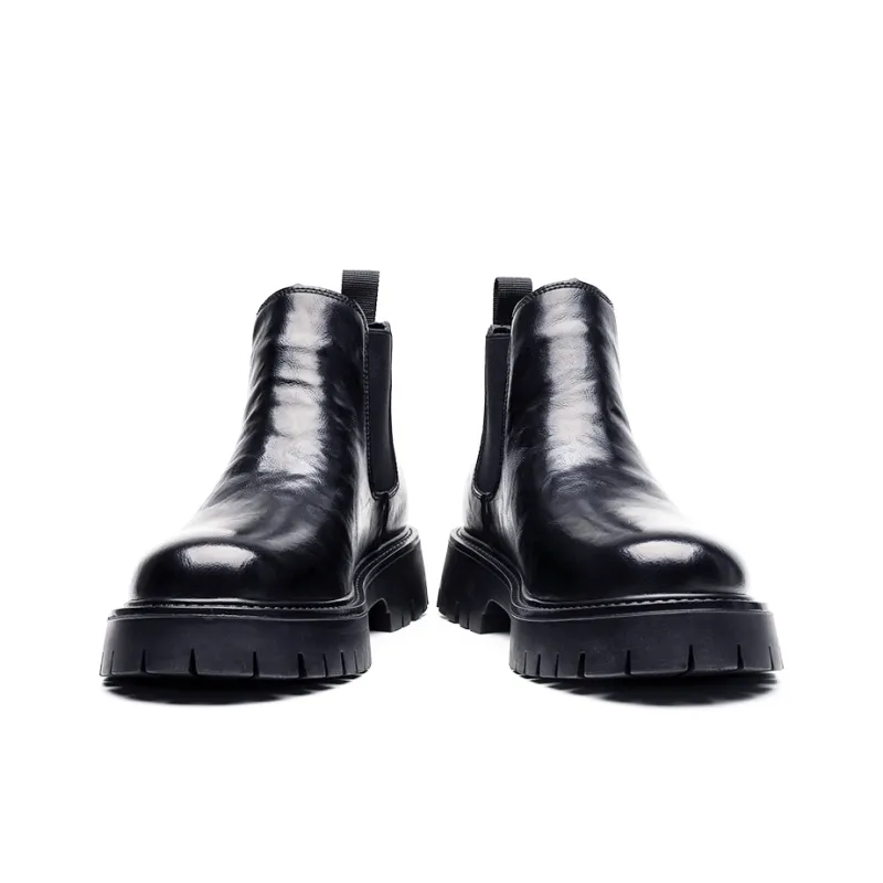 Poitulas Crew Chelsea Boots Men's Black-2