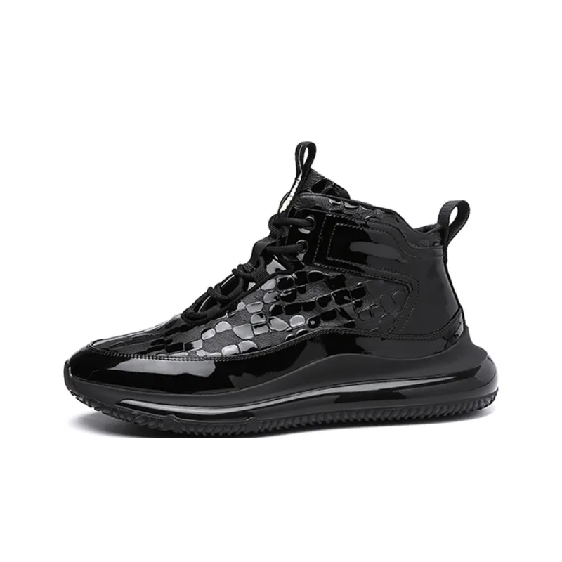 YEDANI Ankle Boots 5cm Men's Black-0