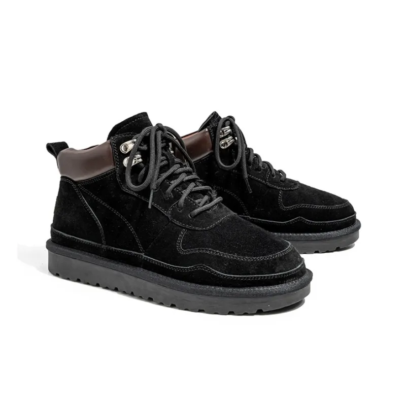 YEDANI Snow Boots Men Black/Gray/Brown-2