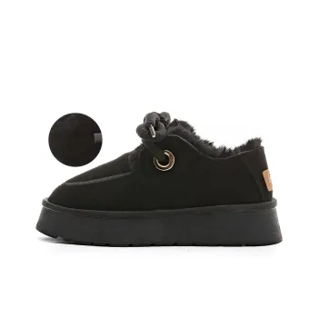 Warrior Warm And Wear Resistant Short Snow Boots Women's Black