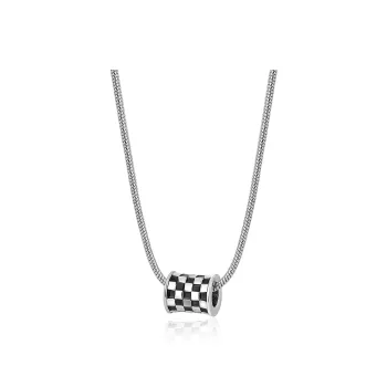 V.WI Titanium Steel Necklaces Unisex